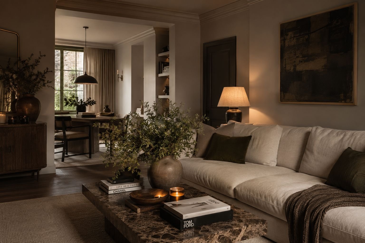 Curated living space transformation